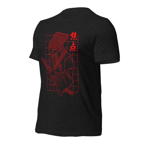 Cyberpunk Japan Samurai T-Shirt – Red Japanese Warrior Graphic T-Shirt - Image 8