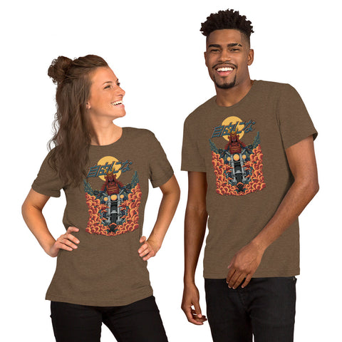 Cyberpunk Samurai Motorcycle T-Shirt – Japanese Biker Graphic Tee - Image 20