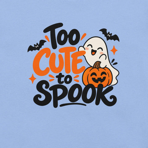 Too Cute to Spook T-Shirt - Cute Halloween Ghost Graphic Tee - Image 14