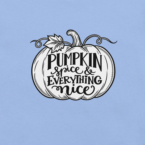 Pumpkin Spice & Everything Nice T-Shirt - Fall Pumpkin Graphic Tee - Image 34