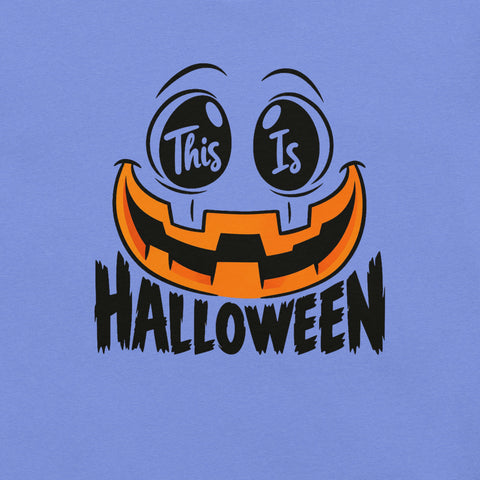 This Is Halloween T-Shirt - Spooky Pumpkin Face Graphic Tee - Image 2
