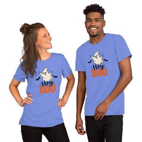 Hey Boo T-Shirt - Cute Halloween Ghost and Bats Graphic Tee - Image 20