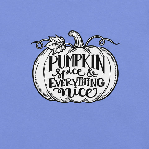 Pumpkin Spice & Everything Nice T-Shirt - Fall Pumpkin Graphic Tee - Image 26