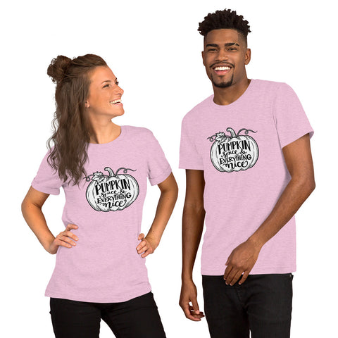 Pumpkin Spice & Everything Nice T-Shirt - Fall Pumpkin Graphic Tee - Image 32