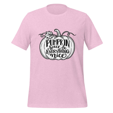 Pumpkin Spice & Everything Nice T-Shirt - Fall Pumpkin Graphic Tee - Image 29