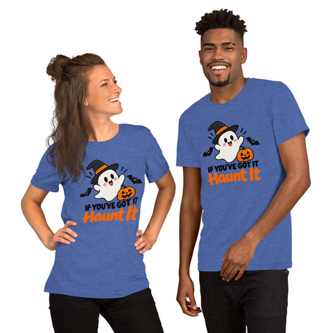 If You've Got It Haunt It T-Shirt - Cute Halloween Ghost and Pumpkin Graphic Tee - Image 16