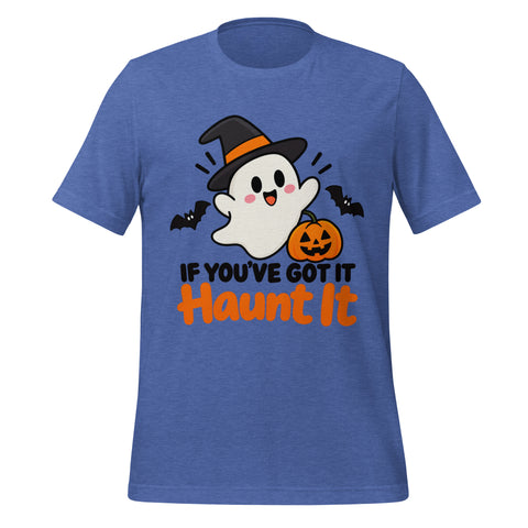 If You've Got It Haunt It T-Shirt - Cute Halloween Ghost and Pumpkin Graphic Tee - Image 13