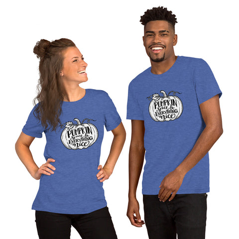 Pumpkin Spice & Everything Nice T-Shirt - Fall Pumpkin Graphic Tee - Image 20