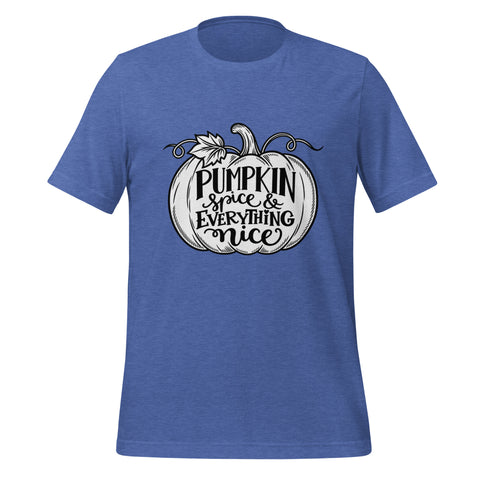 Pumpkin Spice & Everything Nice T-Shirt - Fall Pumpkin Graphic Tee - Image 17