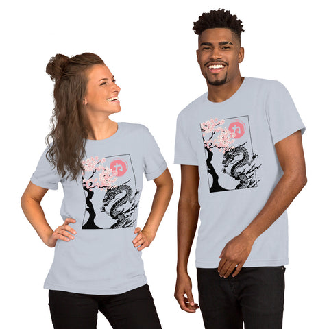 Japanese Dragon & Cherry Blossom T-Shirt – Asian Art Graphic T-Shirt - Image 15