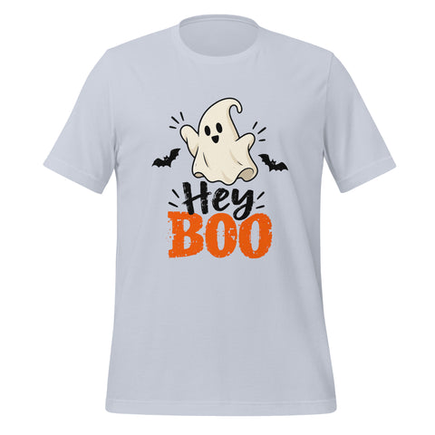 Hey Boo T-Shirt - Cute Halloween Ghost and Bats Graphic Tee - Image 29