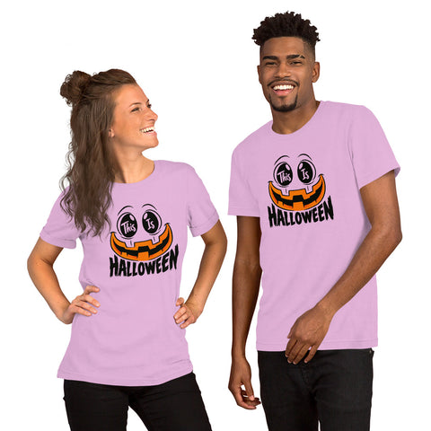 This Is Halloween T-Shirt - Spooky Pumpkin Face Graphic Tee - Image 8