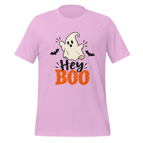 Hey Boo T-Shirt - Cute Halloween Ghost and Bats Graphic Tee - Image 21