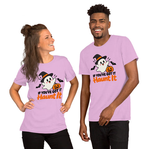 If You've Got It Haunt It T-Shirt - Cute Halloween Ghost and Pumpkin Graphic Tee - Image 24