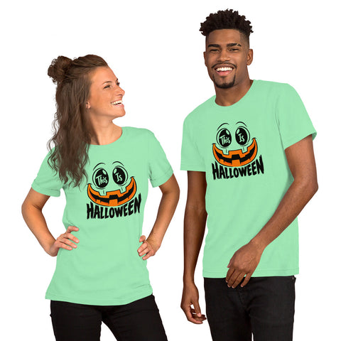 This Is Halloween T-Shirt - Spooky Pumpkin Face Graphic Tee - Image 24