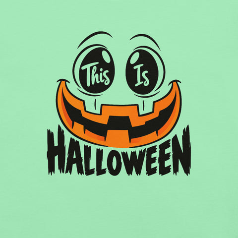 This Is Halloween T-Shirt - Spooky Pumpkin Face Graphic Tee - Image 22