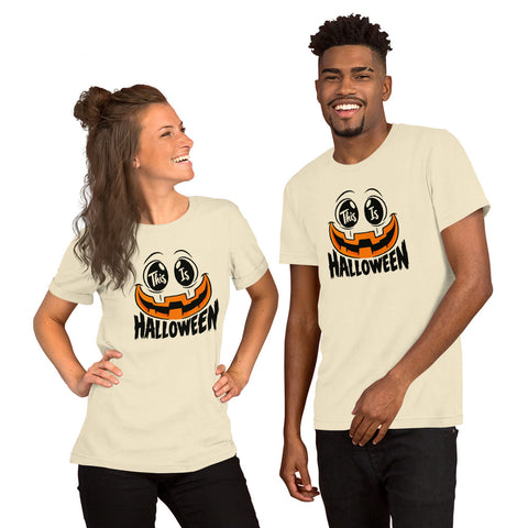 This Is Halloween T-Shirt - Spooky Pumpkin Face Graphic Tee - Image 32