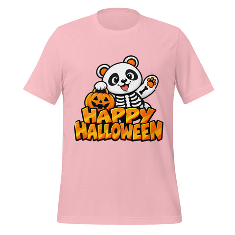 Happy Halloween T-Shirt - Cute Skeleton Panda and Pumpkin Graphic Tee - Image 25
