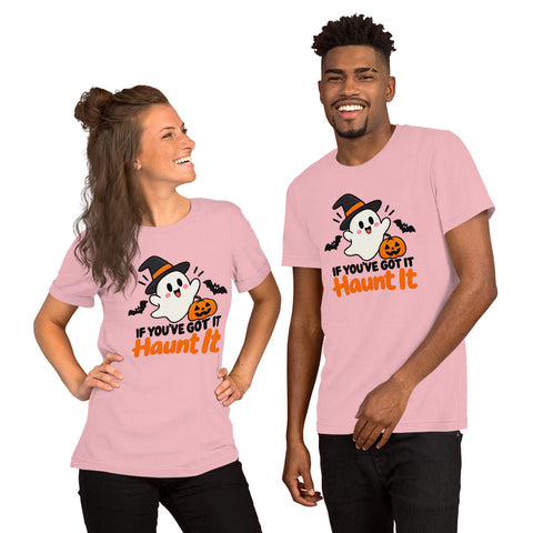 If You've Got It Haunt It T-Shirt - Cute Halloween Ghost and Pumpkin Graphic Tee - Image 28
