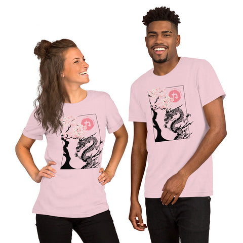 Japanese Dragon & Cherry Blossom T-Shirt – Asian Art Graphic T-Shirt - Image 27