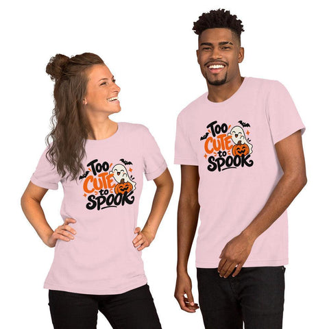 Too Cute to Spook T-Shirt - Cute Halloween Ghost Graphic Tee - Image 32