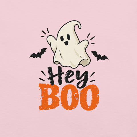 Hey Boo T-Shirt - Cute Halloween Ghost and Bats Graphic Tee - Image 38