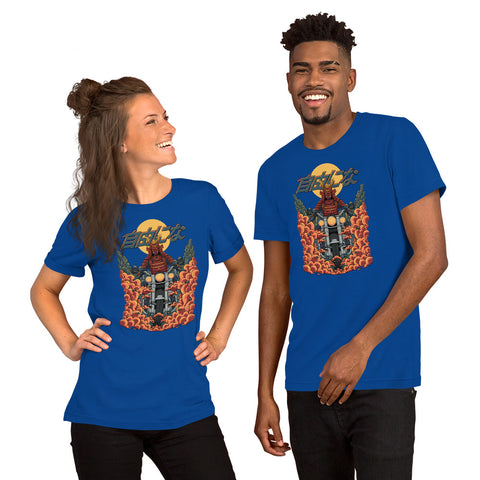 Cyberpunk Samurai Motorcycle T-Shirt – Japanese Biker Graphic Tee - Image 12