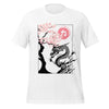 Japanese Dragon & Cherry Blossom T-Shirt – Asian Art Graphic T-Shirt