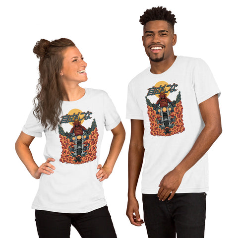 Cyberpunk Samurai Motorcycle T-Shirt – Japanese Biker Graphic Tee - Image 36