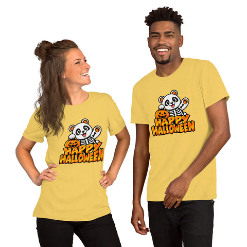 Happy Halloween T-Shirt - Cute Skeleton Panda and Pumpkin Graphic Tee - Image 40