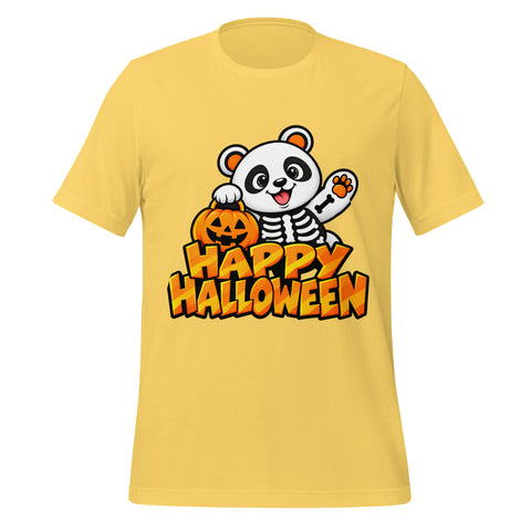 Happy Halloween T-Shirt - Cute Skeleton Panda and Pumpkin Graphic Tee - Image 37