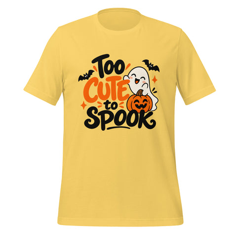 Too Cute to Spook T-Shirt - Cute Halloween Ghost Graphic Tee - Image 25