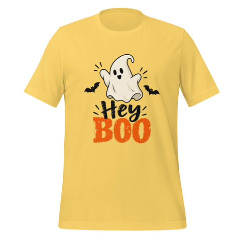 Hey Boo T-Shirt - Cute Halloween Ghost and Bats Graphic Tee - Image 33