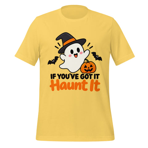If You've Got It Haunt It T-Shirt - Cute Halloween Ghost and Pumpkin Graphic Tee - Image 33