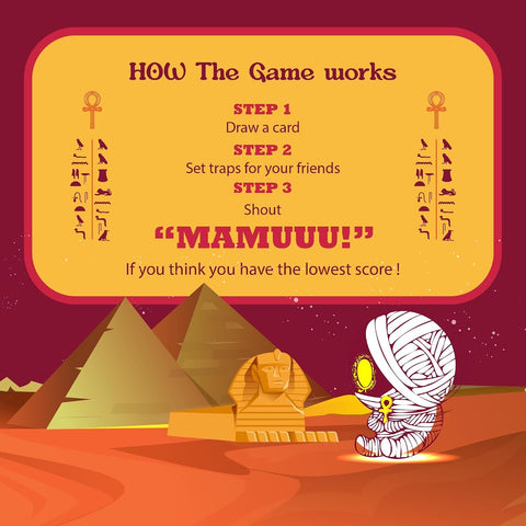 The Little Mummy - Ancient Egypt Party Game for Kids, Adults & Family (2-8 Players Ages 7+) - Wonderland Workshop - Image 3